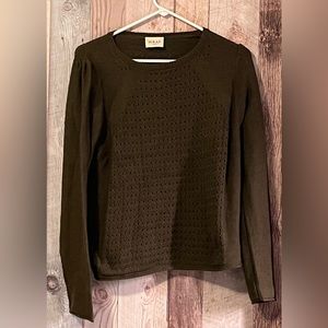 Wrap London organic cotton stitch-mixing sweater-size 8